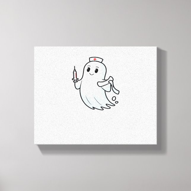 spöksköterska Classic T-Shirt_1 Canvastryck (Framsida)