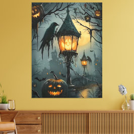 Spökslottet – Halloween natt Canvastryck