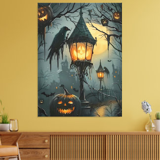 Spökslottet – Halloween natt Canvastryck