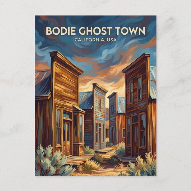 Spökstaden Bodie USA Vykort (Framsida)
