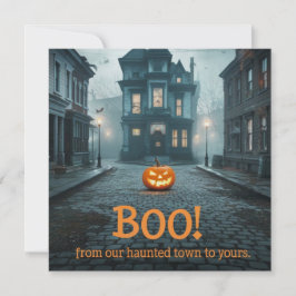 Spökstadstorg Halloween-design