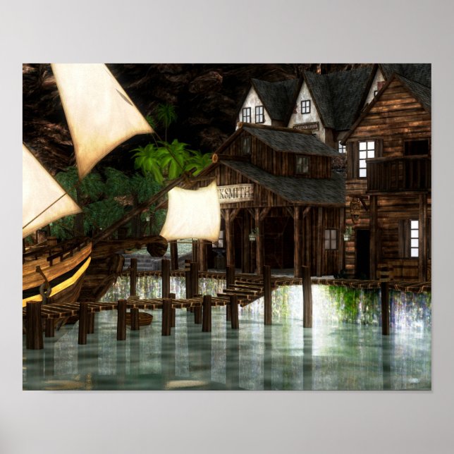 spöktäcke pirat poster (Framsidan)