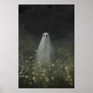 Spöktryck i tusenskönsfält Mörk Akademi konst Poster