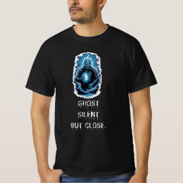 Spöktyst Men Nära – Mörkblå Ande T Shirt