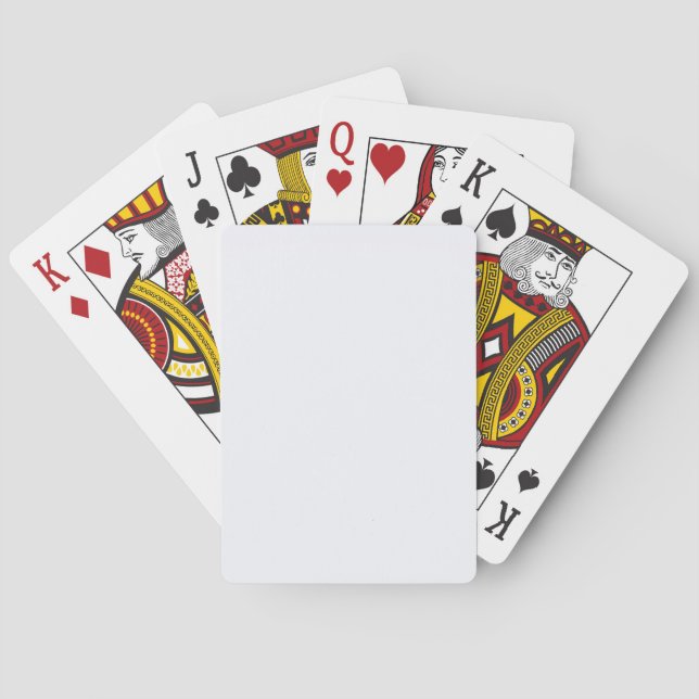 Spökvit enfärgad casinokort (Baksidan)