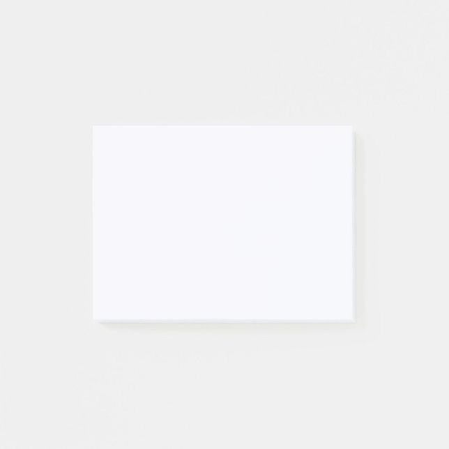 Spökvit enfärgad post-it block (Framsida)