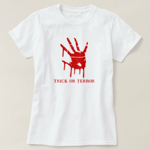 Spoky Blood Hand Halloween T Shirt