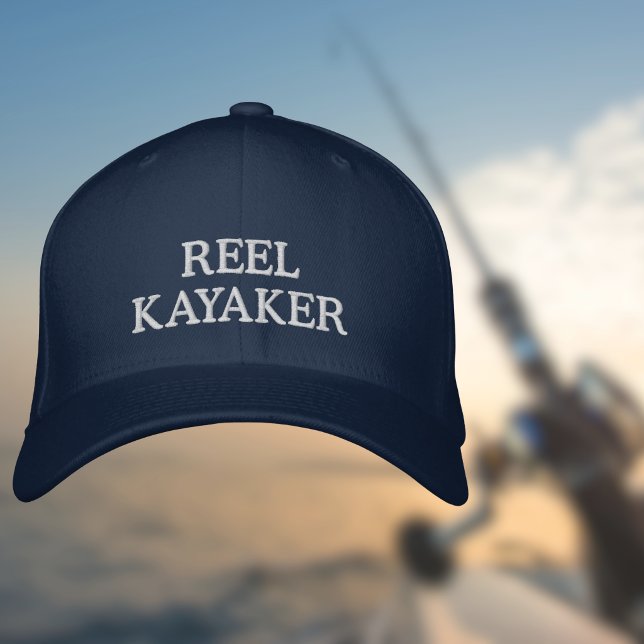 SPOL KAYAKARE för Kayakfiske och Fiskare  Broderad Keps (Skapare uppladdad)