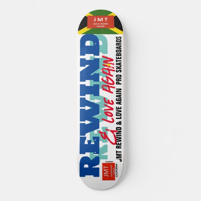 SPOLA & ÄLSKA IGEN 8 1/4" Skateboarddäck Mini Skateboard Bräda 18,5 Cm (Framsida)