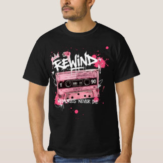 Spola Kassettband Graffiti | Minnen Dör Aldrig T Shirt