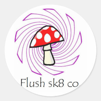 spola logotyp runt klistermärke