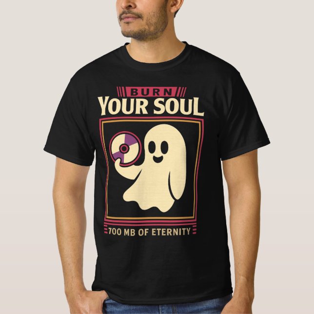 Spola tillbaka ditt liv - Retro Skeleton-kassettba T Shirt (Framsida)