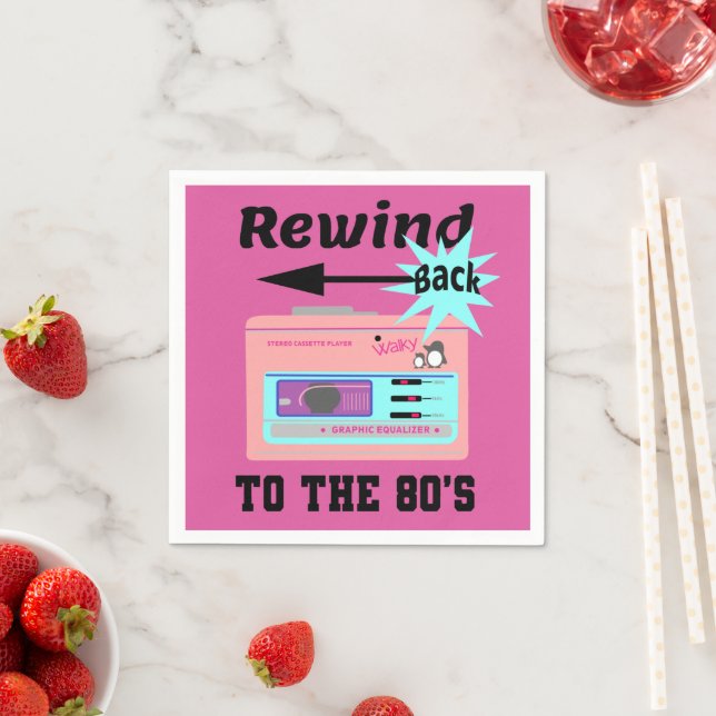 Spola tillbaka till 80-talet pappersservett (Insitu)