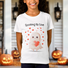 Spola upp Kärlek Cute Ghost Halloween T Shirt
