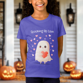 Spola upp Kärlek Cute Ghost Halloween T Shirt