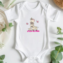 Spolad av Mamma - Cute Mamma och Baby Giraffe