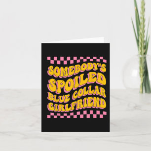Spolad Blue Collar Girlkompis Groovy Mors dag Kort