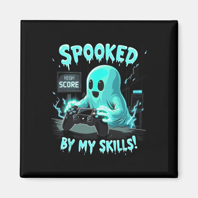 Spolad Cute Ghost Halloween-talessäsong Magnet (Framsidan)