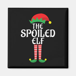 Spolad Elf-jultema Helgdag Family Matchin Magnet
