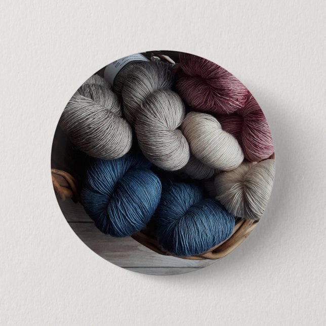 Spolar av Craft-garn i Basket Knapp (Framsida)
