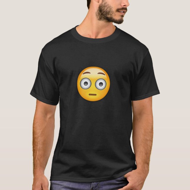 Spolat ansikte Emoji T Shirt (Framsida)