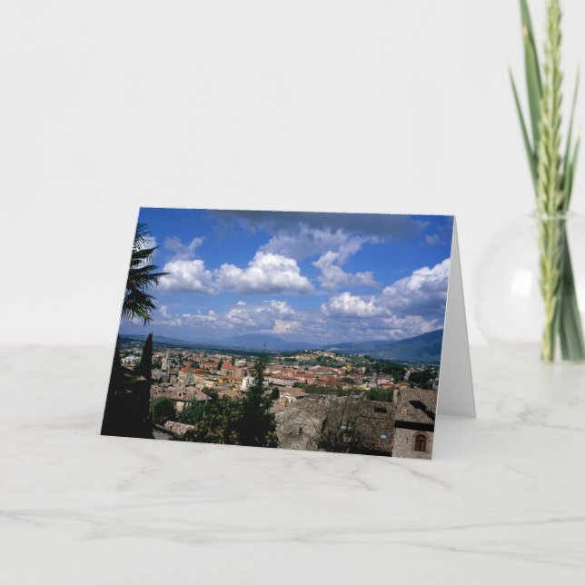 Spoleto Umbria Italien Tack Kort (Framsida)