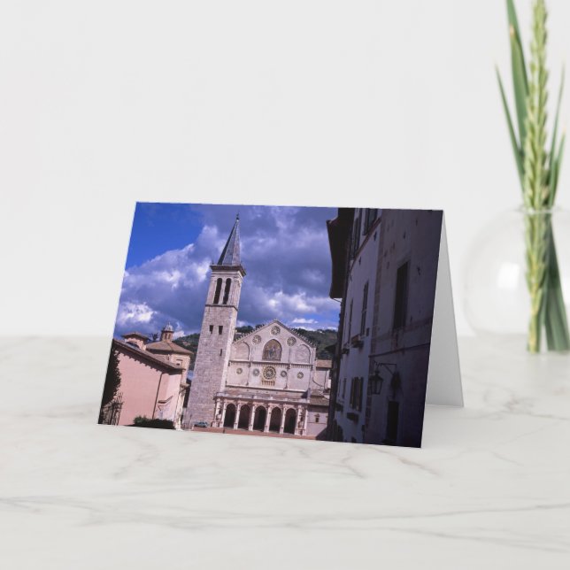 Spoleto Umbria Italien Tack Kort (Framsida)