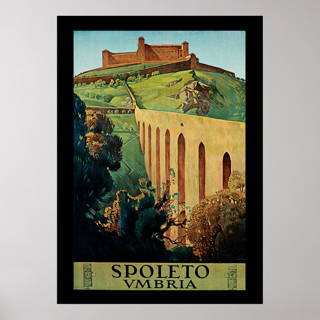 Spoleto - Umbrien Poster (Framsidan)