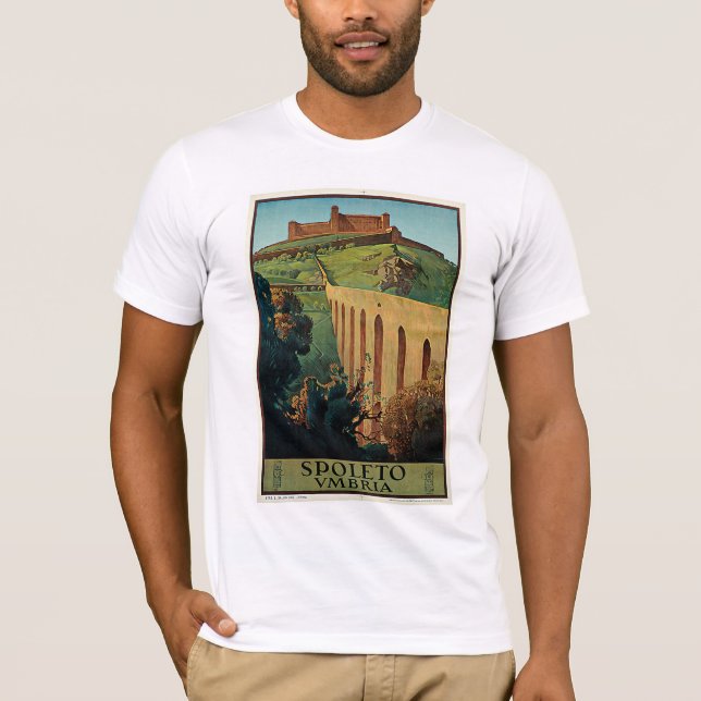 Spoleto, Umbrien T-shirt (Framsida)