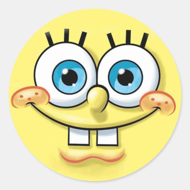 spong-popdekal runt klistermärke (Framsida)