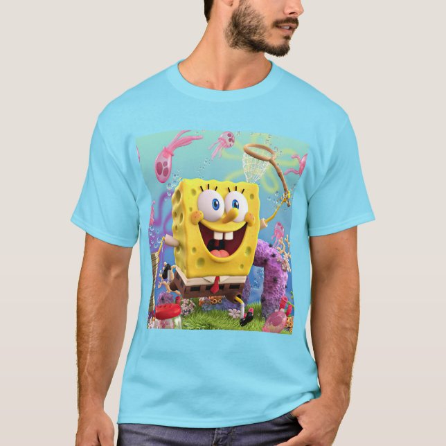 Spongbob Cyan T-shirt (Framsida)