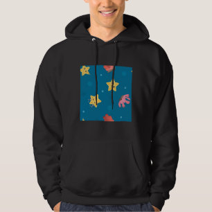 Sponge Vector Mönster Hoodie