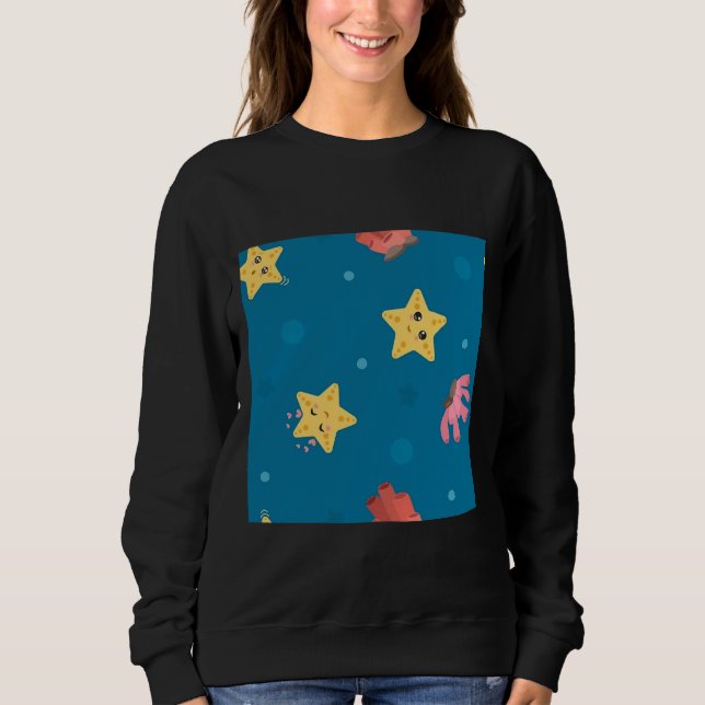 Sponge Vector Mönster T Shirt (Framsida)