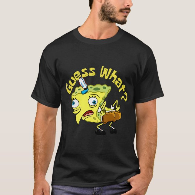 Spongebob Kyckling Butt Meme T Shirt (Framsida)