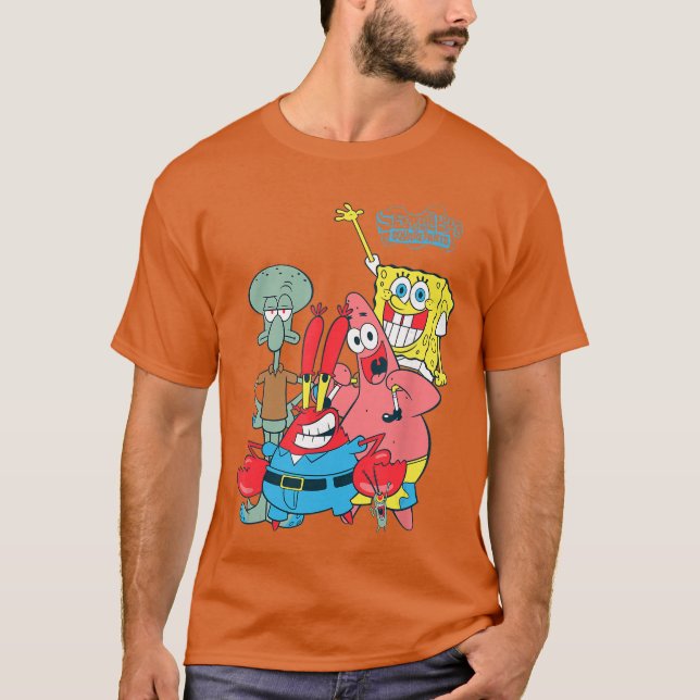 Spongebob Squarepants Classic Friends girl T Shirt (Framsida)