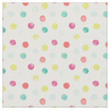 Sponged Dots Patterned Fabric (rättigheter)