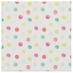 Sponged Dots Patterned Fabric (rättigheter) Tyg