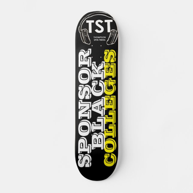 SPONSRA SVART HÖGSKOLA Skateboard (Framsida)