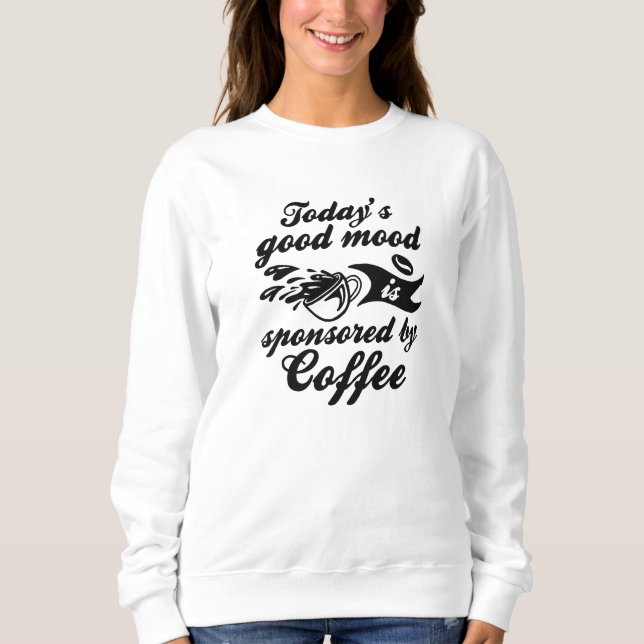 Sponsrat av kaffe t shirt (Framsida)