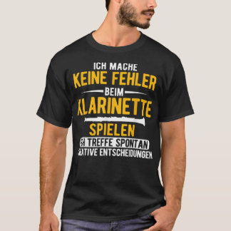 Spontan Kreativ Beslut Music Clarinet 2881 T Shirt