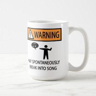 Spontan sångare kaffemugg
