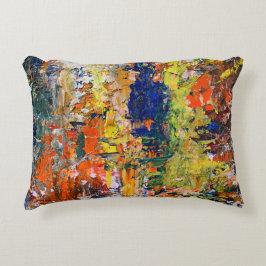 Spontanabstraktion - Oljemålning Struktur Prydnadskudde