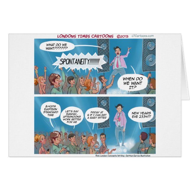 Spontanitets Coach Rolig Hälsningskort (Framsidan Horizontal)