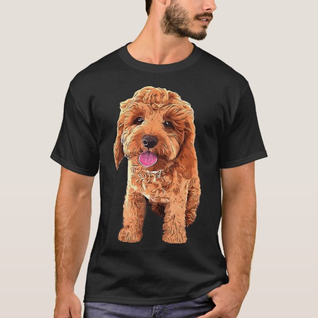 Spoodle Cockapoo Cavapoo Golden Doodle Beauty T Shirt (Framsida)