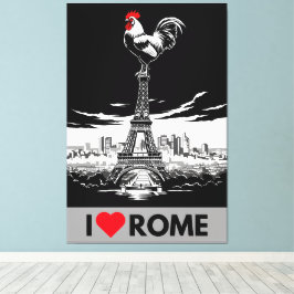 Spoof I love Rome Canvastryck