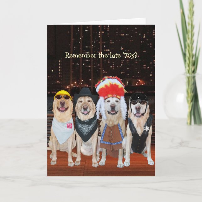 Spoof-Rolig hund/lab-kort för anpassade Kort (Framsida)