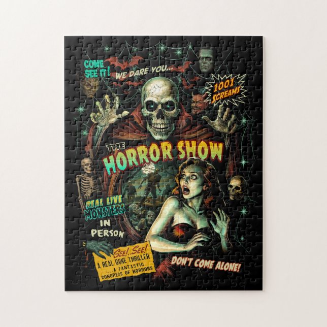 Spook Show Horror Jigszle Puzzle Pussel (Vertikal)