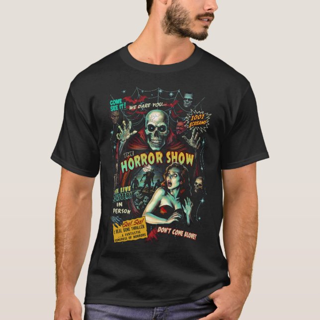 Spook Show Horror Show Manar's T-Shirt - (svart) (Framsida)