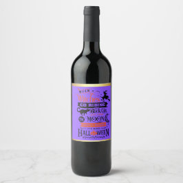 Spook-tacular Custom Halloween Bottle Labels! Vinflaska Etikett