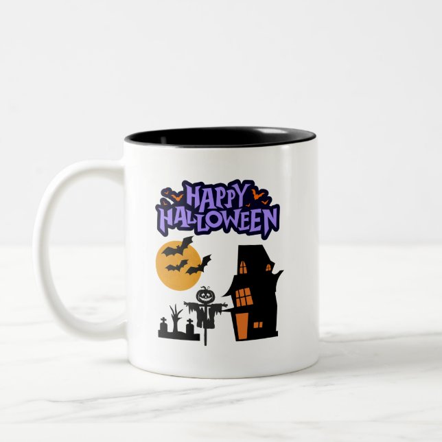 Spook-tacular Savings on Halloween Gear! Två-Tonad Mugg (Vänster)